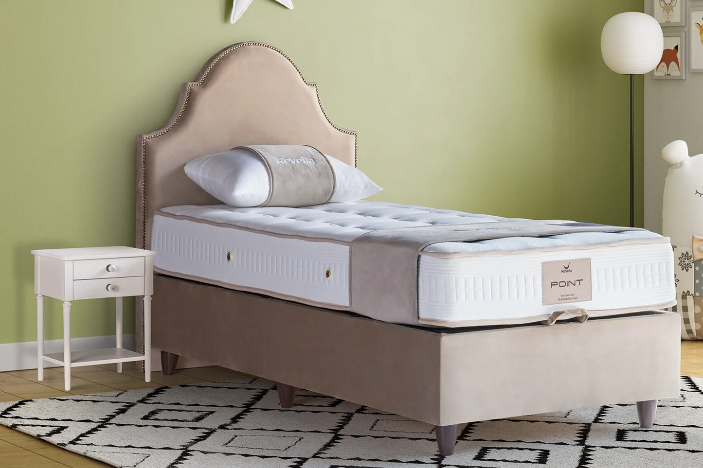 Kinderbett Mirace Jr – Elegantes Design & Orthopädische Matratze