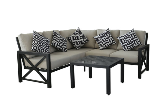 Zebra Eckcouchgarnitur Set
