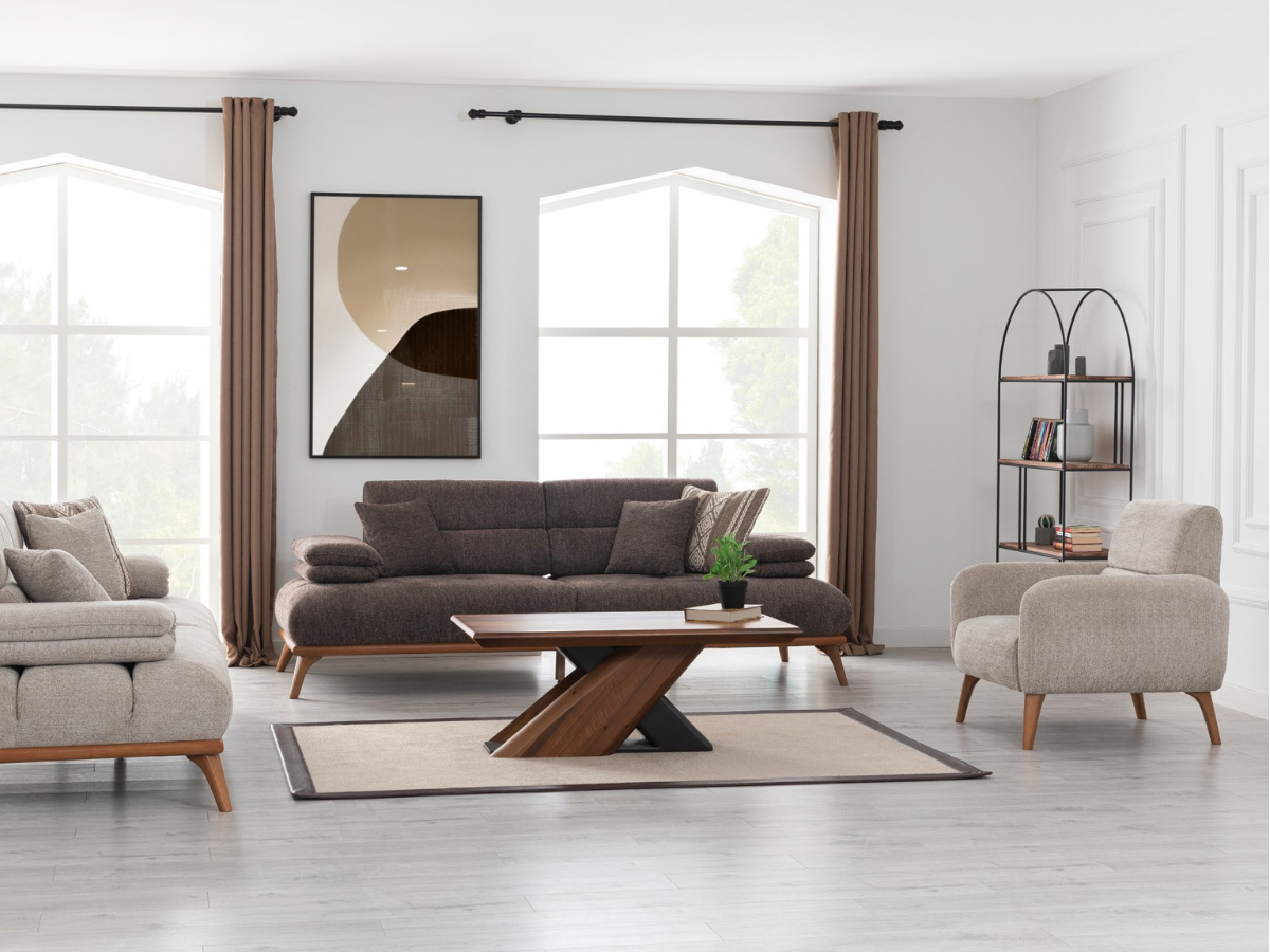 Monza Couchgarnitur – 3+3+1 Sofa-Set mit modernem Design – Er-sin Möbel GmbH