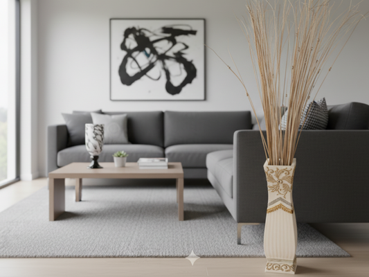 Vase mit Inhalt (Deko)