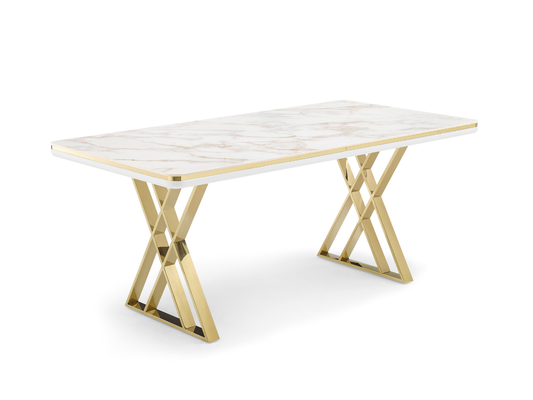 Torino Esstisch Gold