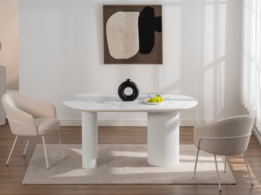 Porto Esstisch Weiß