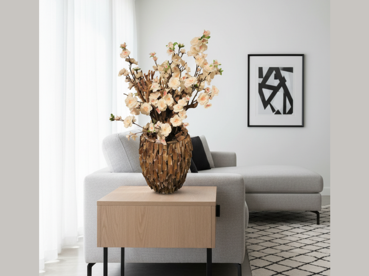 Topf mit Frühlingsblume