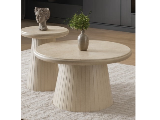 Diva Couchtisch 3er Set Traverten Bayraktar