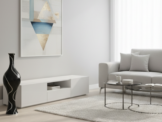 Steh Vase Groß Schwarz