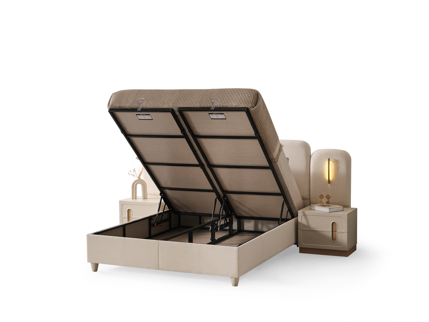 CAMELLİA Bett mit Bettkasten 160x200 cm
