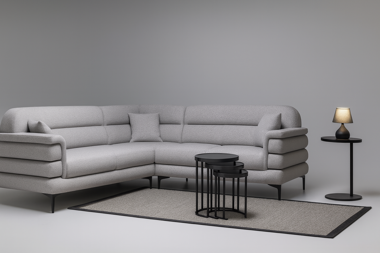 4-TLG, Rund Beistelltisch