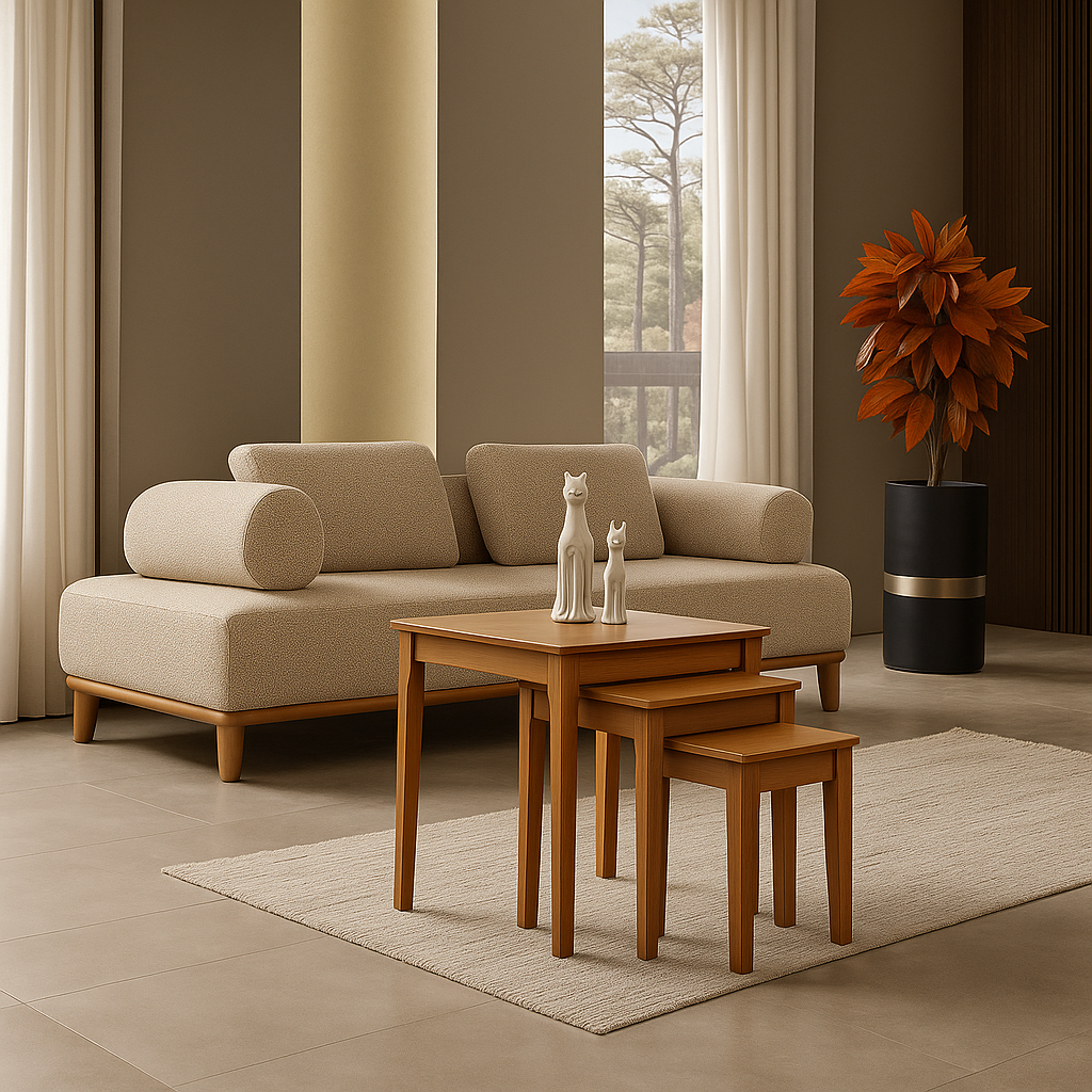 Kale Beistelltisch Walnuss