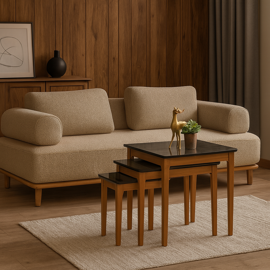 Kale Beistelltisch Irony-Walnuss