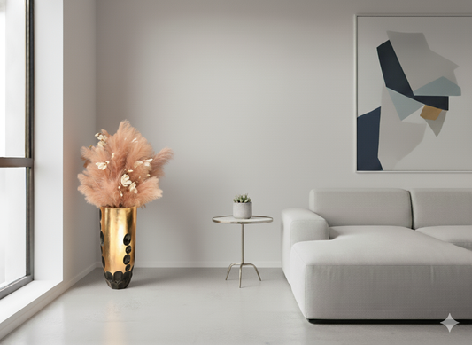 Vase mit Pampasgras & Orchidee