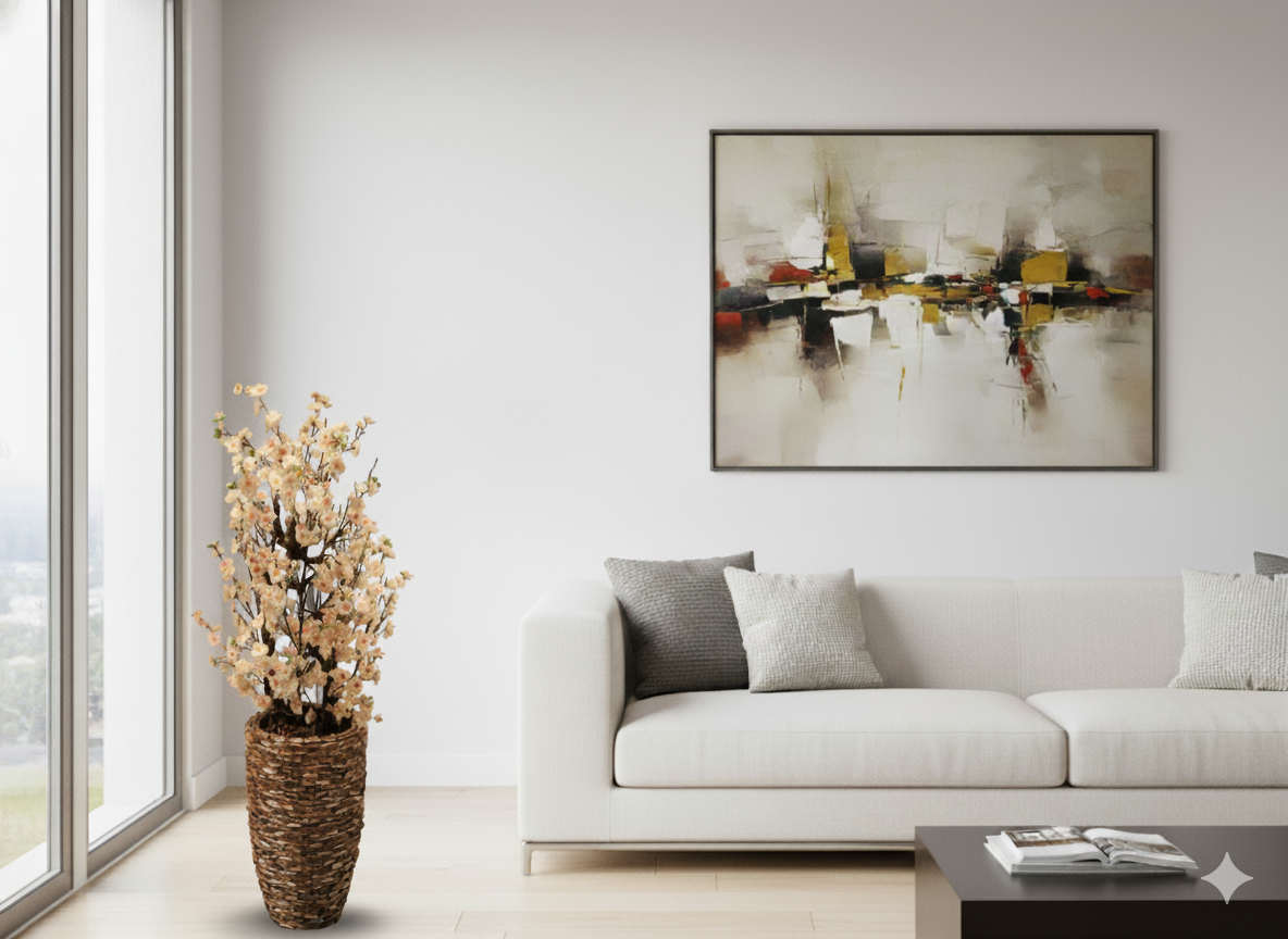 Frühlingsblüten in Steinvase