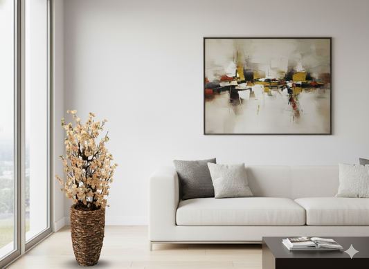 Frühlingsblüten in Steinvase