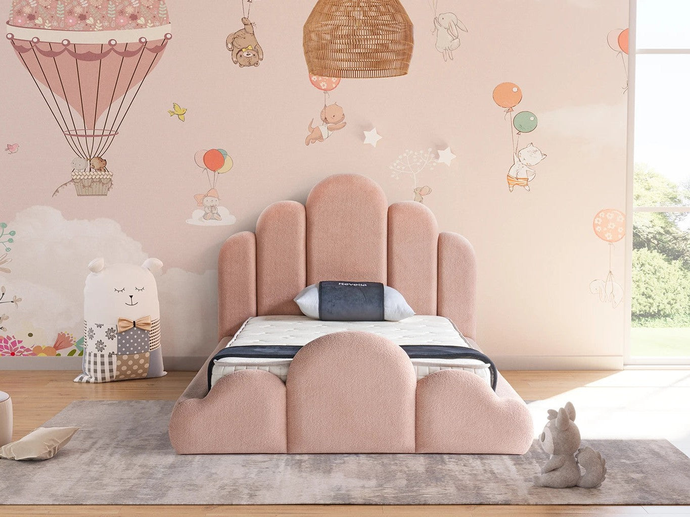 Kinderbett Aria – Bodennahes Design & Orthopädische Matratze