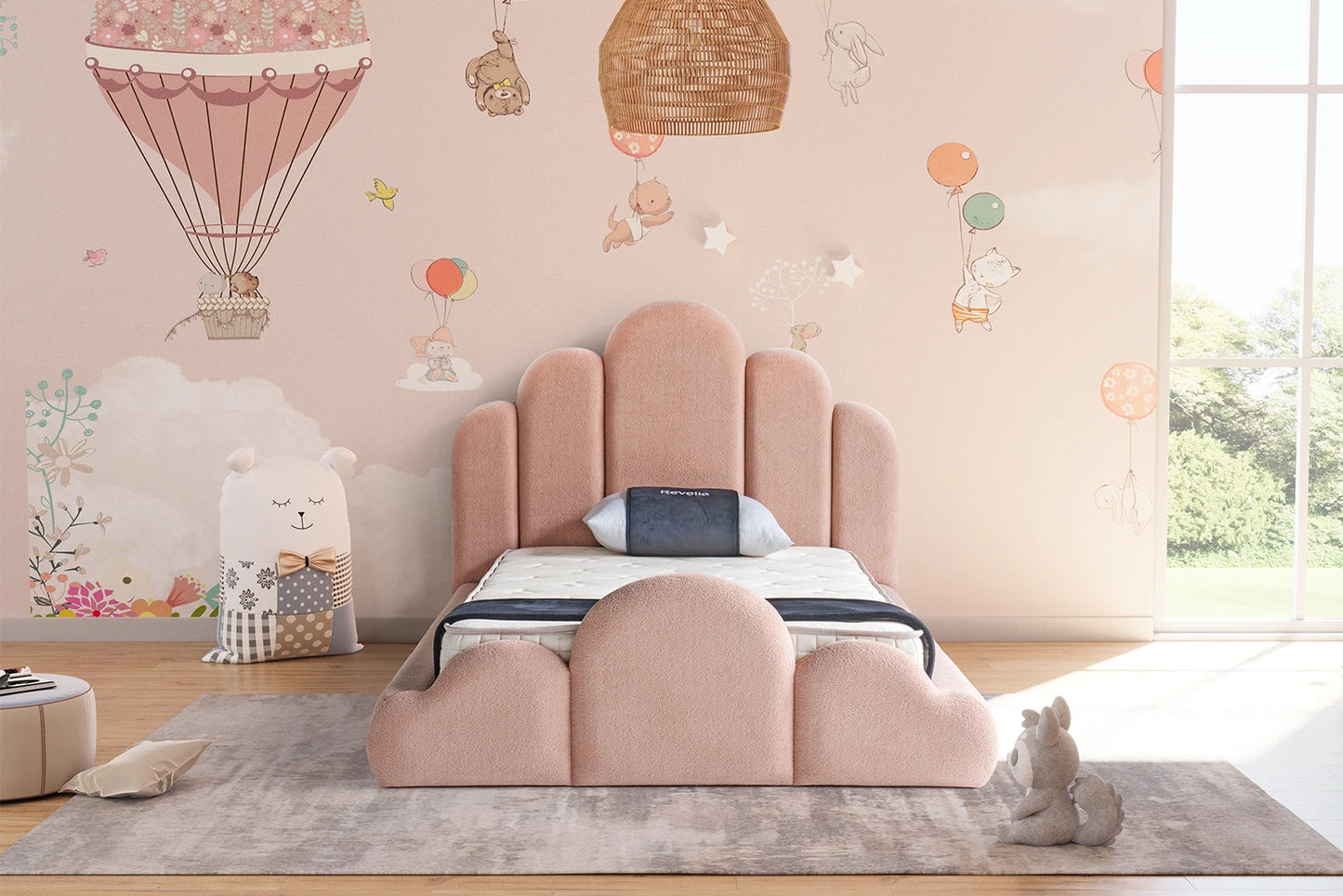 Kinderbett Aria – Bodennahes Design & Orthopädische Matratze