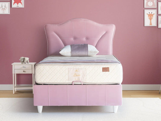 Kinderbett Love – Charmantes Stepp-Design & Orthopädische Matratze