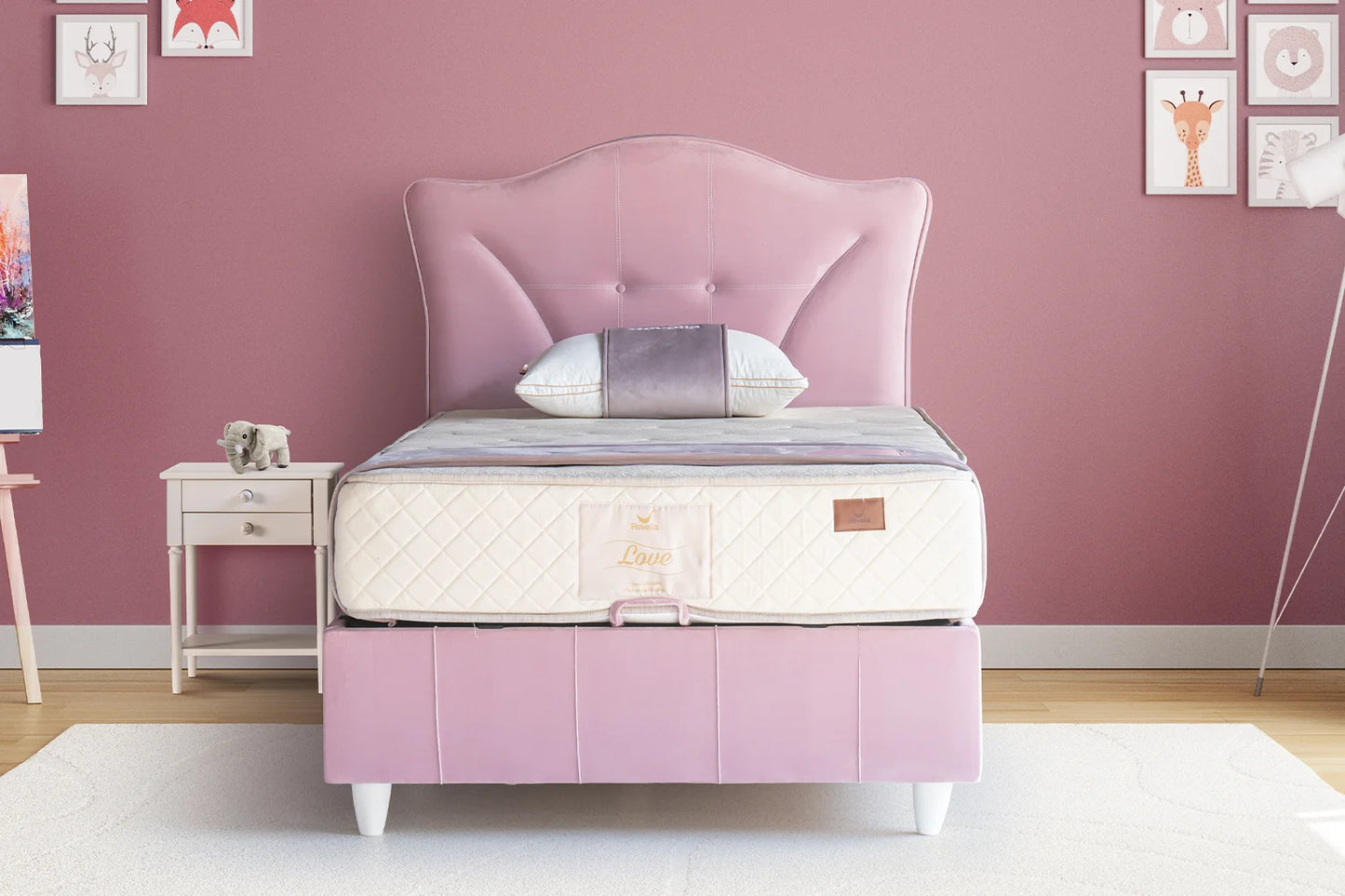 Kinderbett Love – Charmantes Stepp-Design & Orthopädische Matratze
