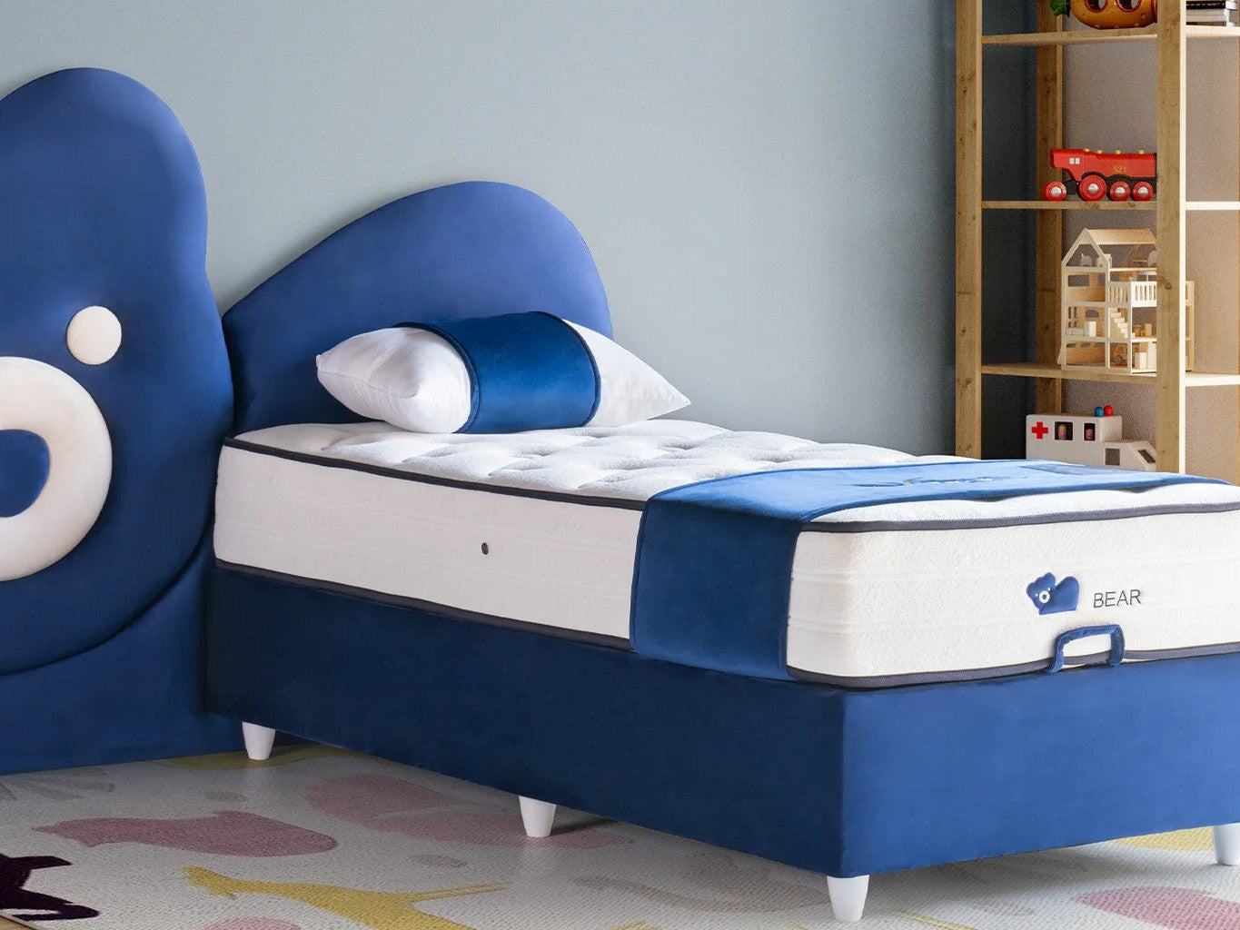 Kinderbett Bear – Kuscheliges Bären-Design & Orthopädische Matratze