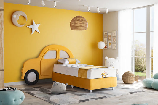 Kinderbett Car – Rennauto-Design & Orthopädische Matratze