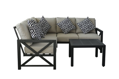 Zebra Eckcouchgarnitur Set