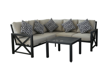 Zebra Eckcouchgarnitur Set