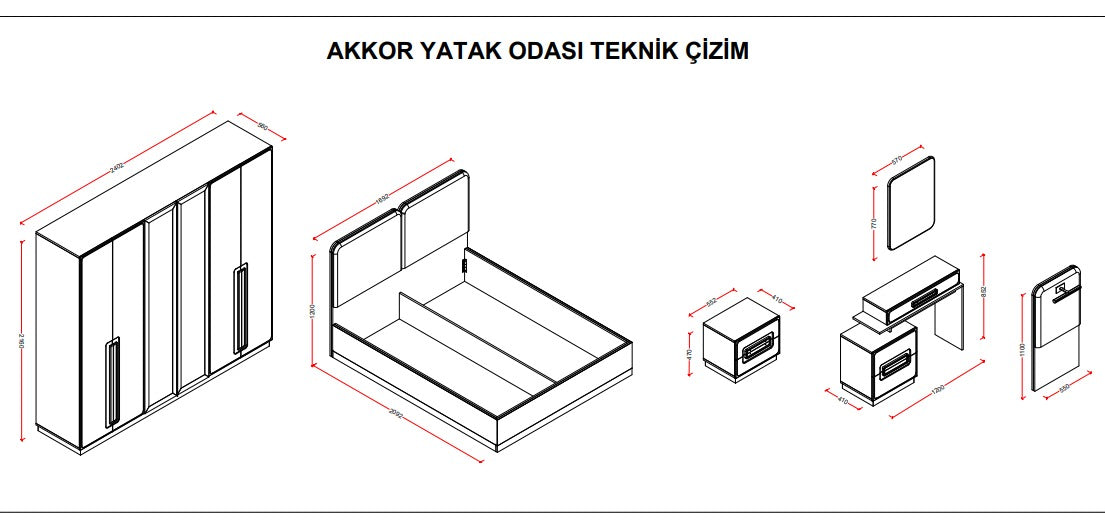 Akkor Schlafzimmer Set