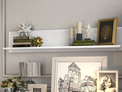 Glamour Wandregal Weiß HG