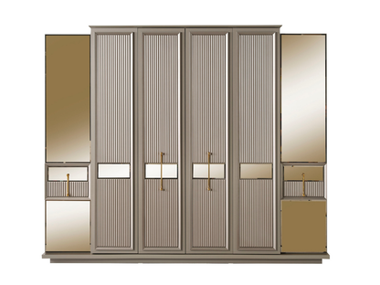 Lexus Grau Kleiderschrank