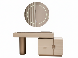 Latte Schminkkommode + Spiegel