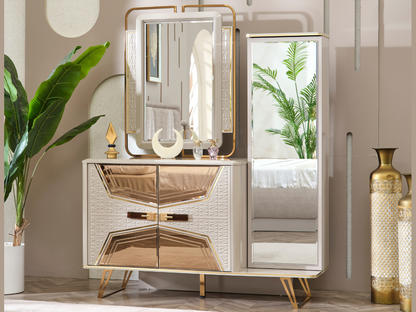 Milano Schminkkommode + Spiegel