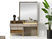 Lexus Grau Schminkkommode + Spiegel