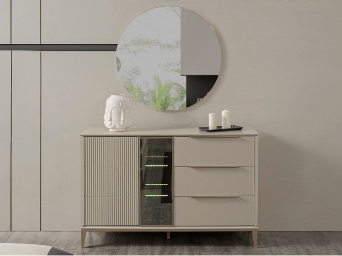 Nepal Schminkkommode + Spiegel