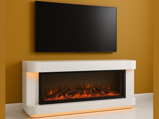 SALERNO, TV-Tisch-Kamin