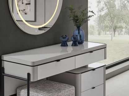 Mocha Schminkkommode mit Spiegel