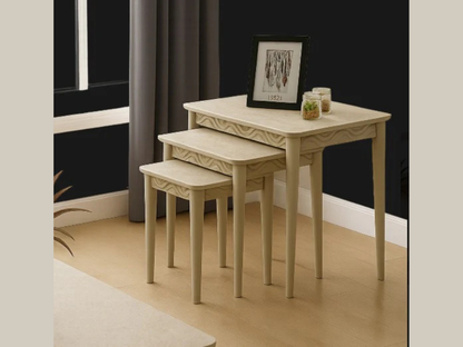 Sörf Beistelltisch 3er Set Traverten