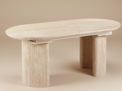 Vetrostone Esstisch Oval Ausziehbar