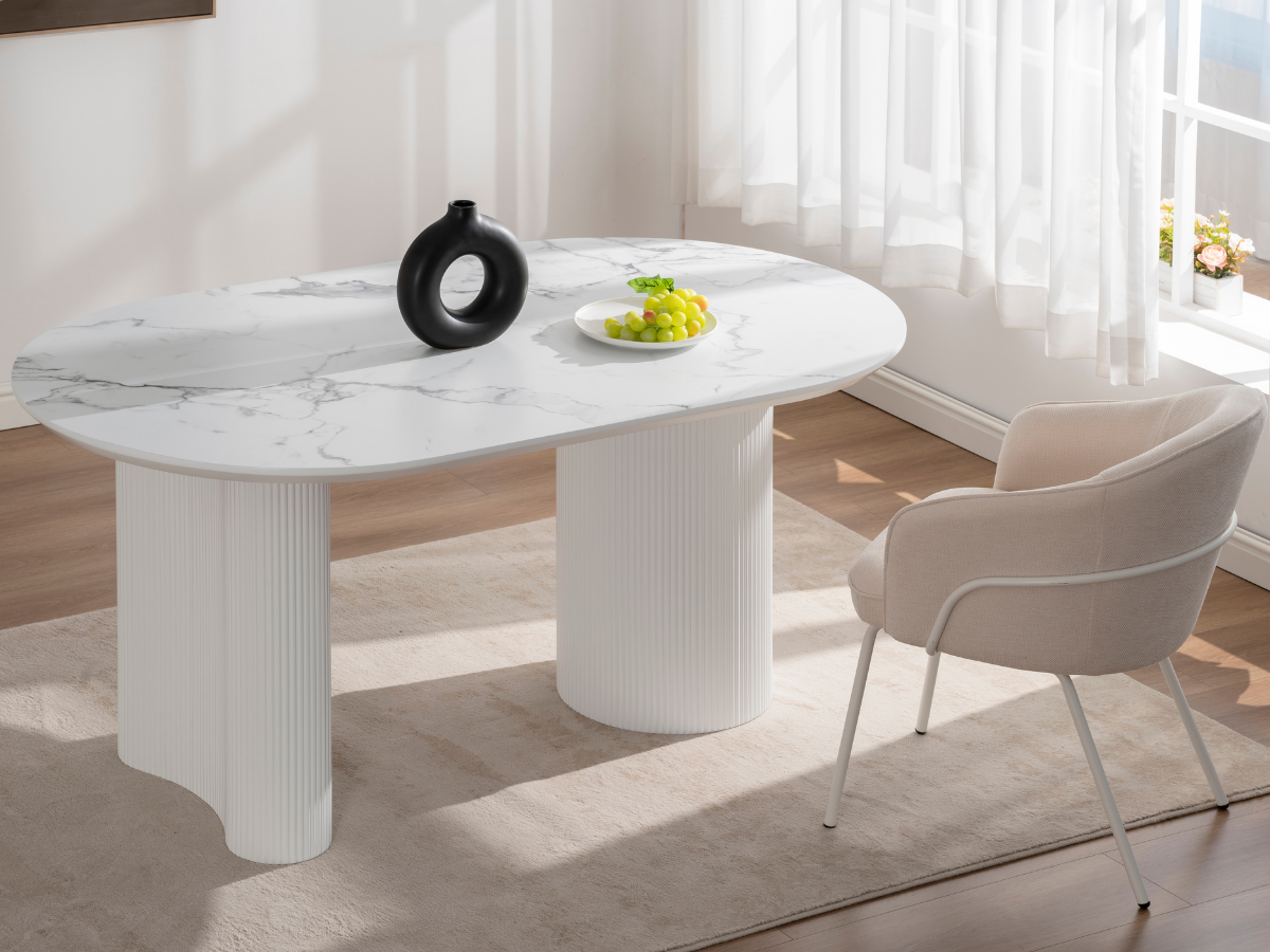 Porto Esstisch Weiß