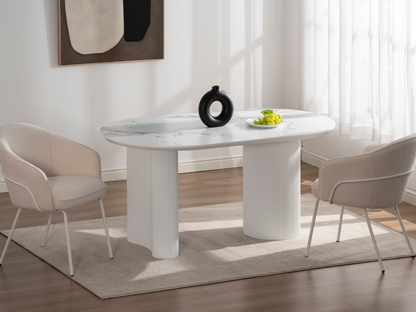 Porto Esstisch Weiß