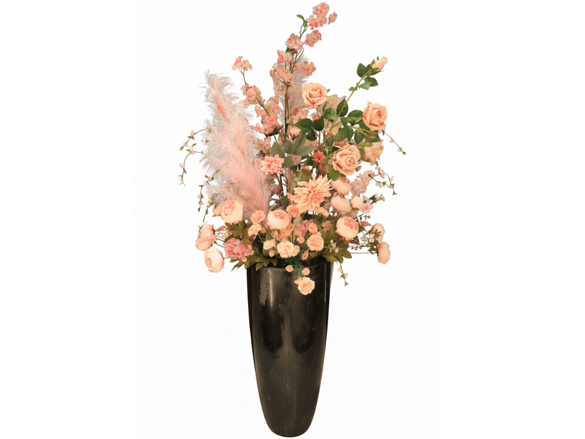 808021 Vase mit Rosen