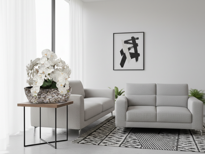 Frühlingsblumen in Deko-Schale