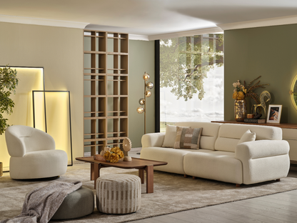 Puffy 3-Sitzer Sofa