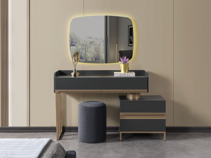 Eylül Schlafzimmer Set - Anthrazit