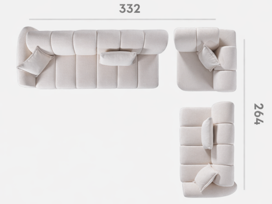 Orlando Puzzle Eckcouchgarnitur