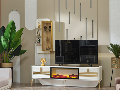Mimose Berlin Tv-Tisch mit Kamin