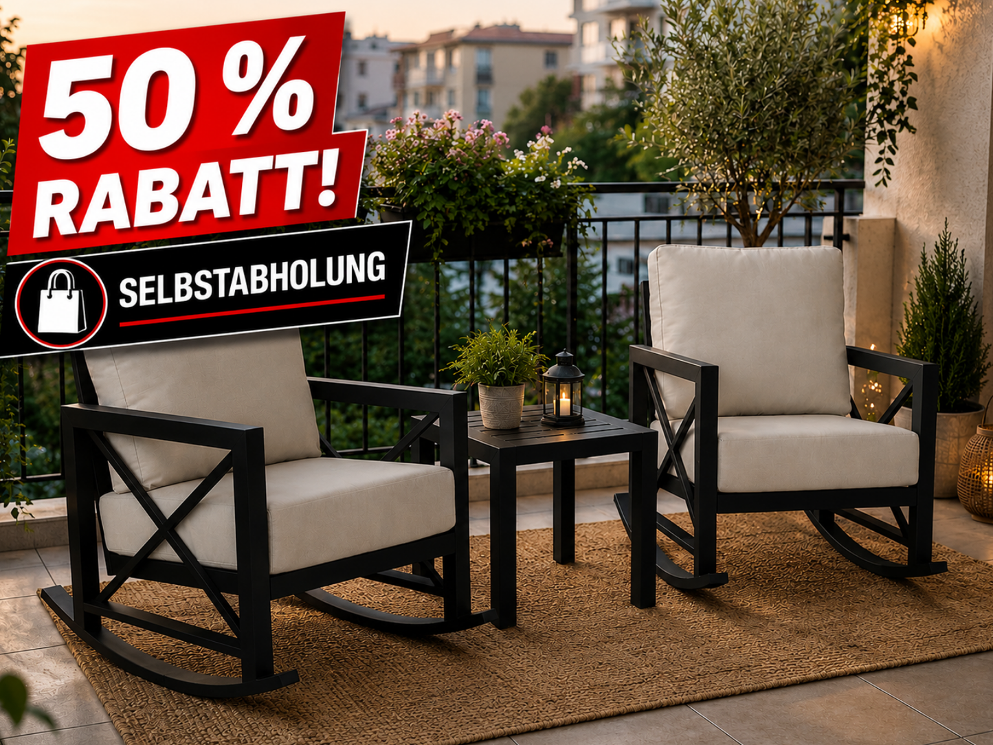 Kobra Schaukelset 1+1+Couchtisch