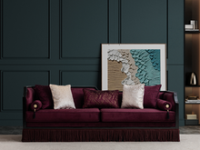 Lale Bordeaux 3-Sitzer