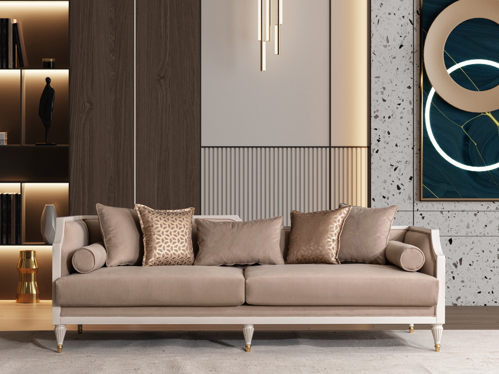 Lale 3- sitzer sofa Creme