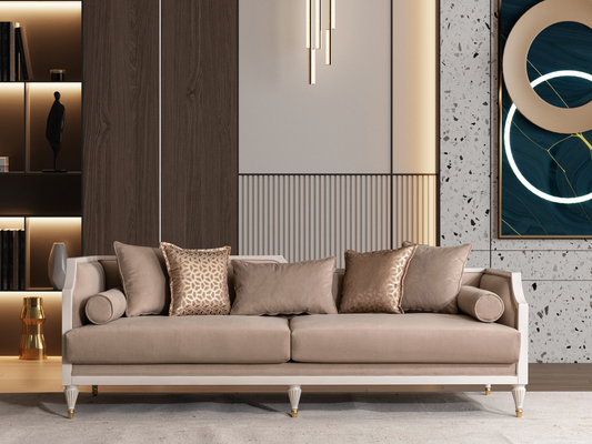 Laleon 3- sitzer sofa Creme