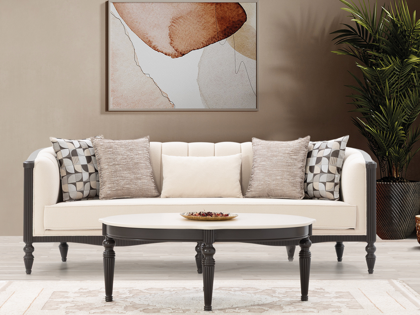 Viorita 3-Sitzer Geteilt Stil  Sofa