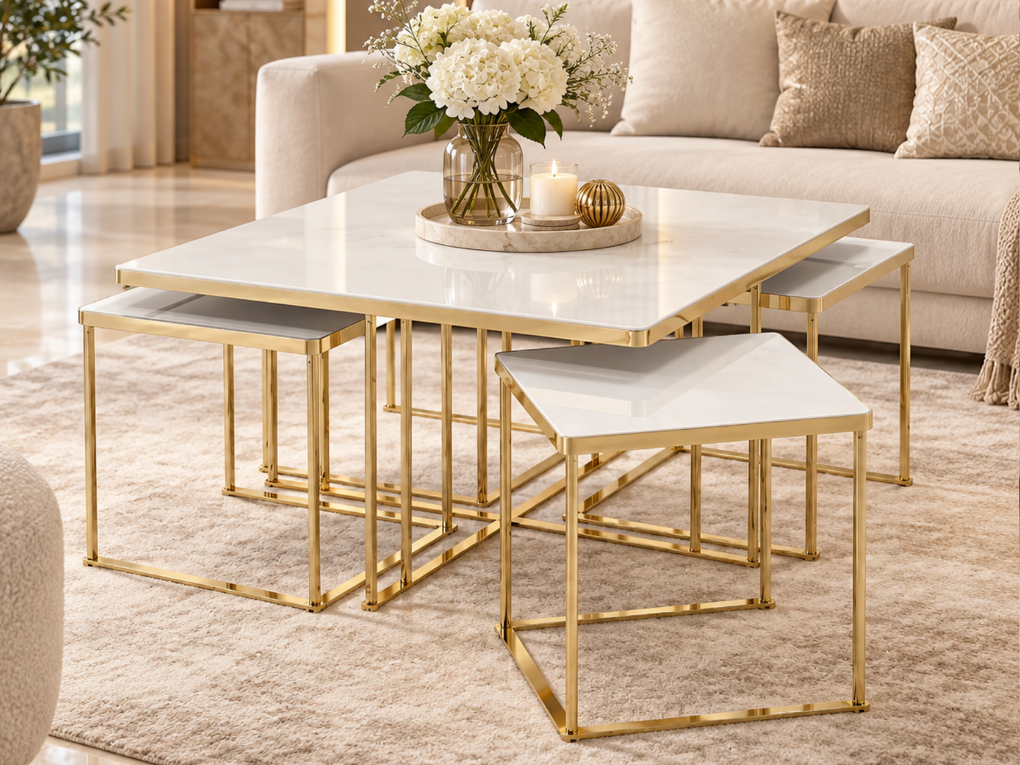 Middle 4+1 set Couchtisch