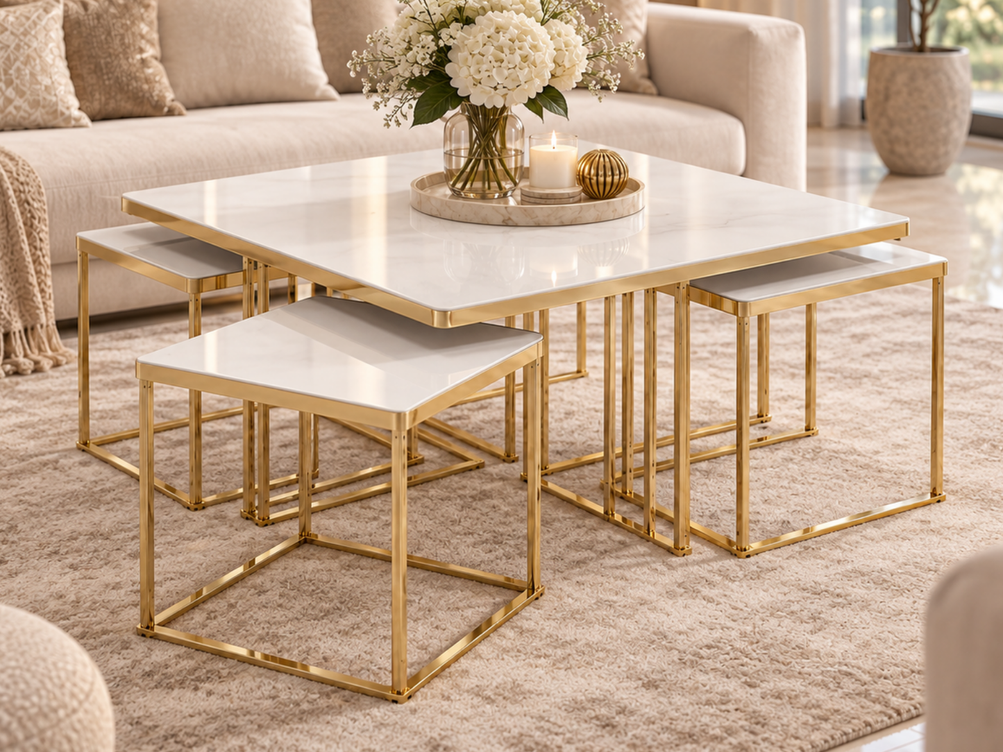 Middle 4+1 set Couchtisch